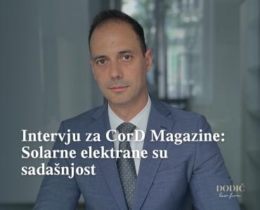 Intervju za CorD Magazine: Solarne elektrane su sadašnjost